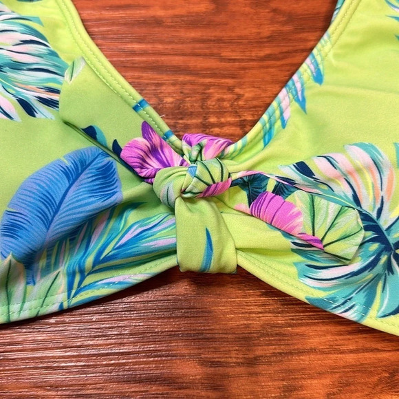 Kamoni Tropical Bikini Top NWT Size M - Picture 3 of 6